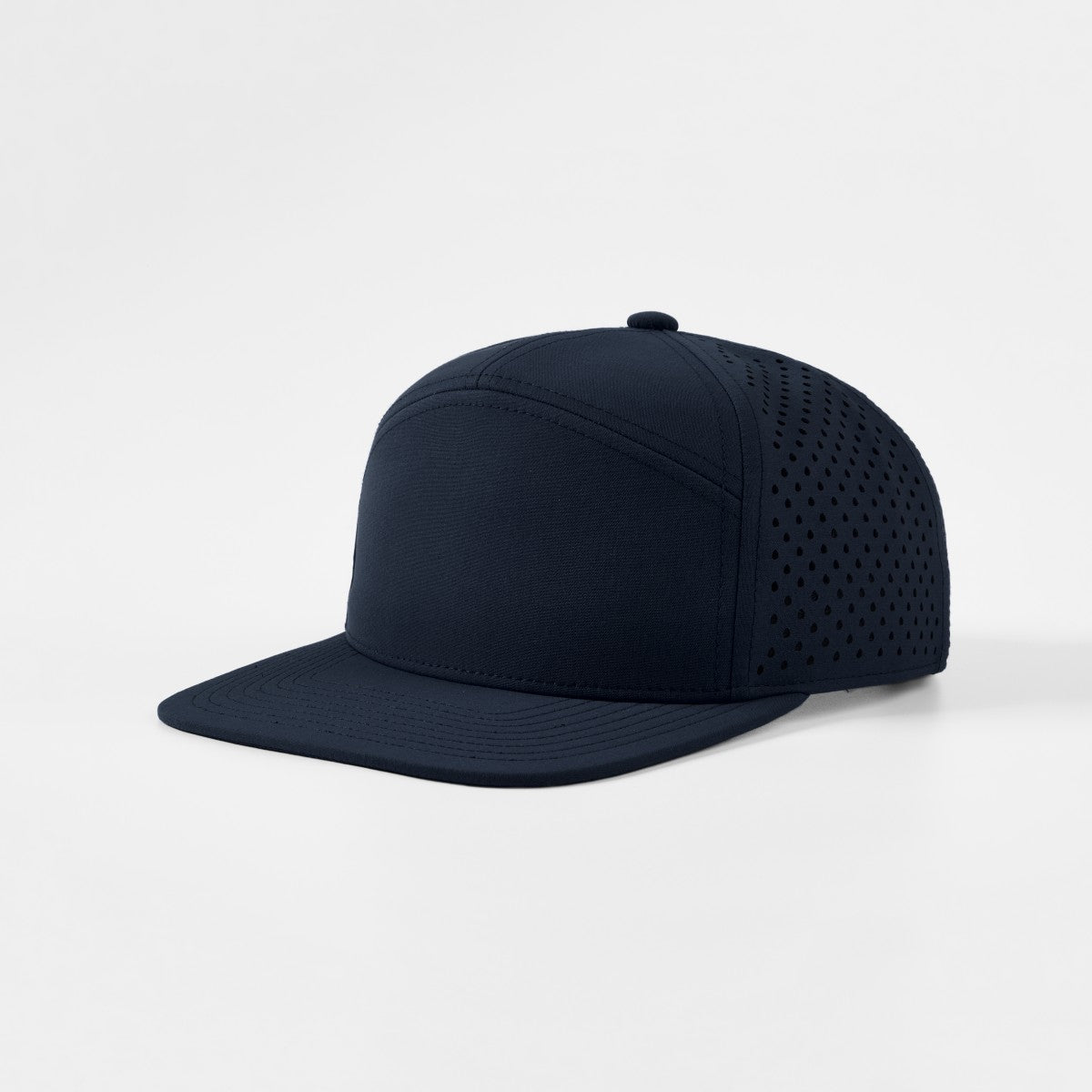 Blank Recycled 7 Panel Perforated Snapback Cap Wholesale - 6472