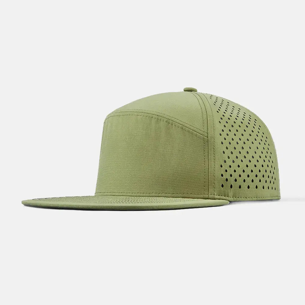 Blank 5 Panel Water Repellent Perforated Snapback Hat - 6023 foremosthat