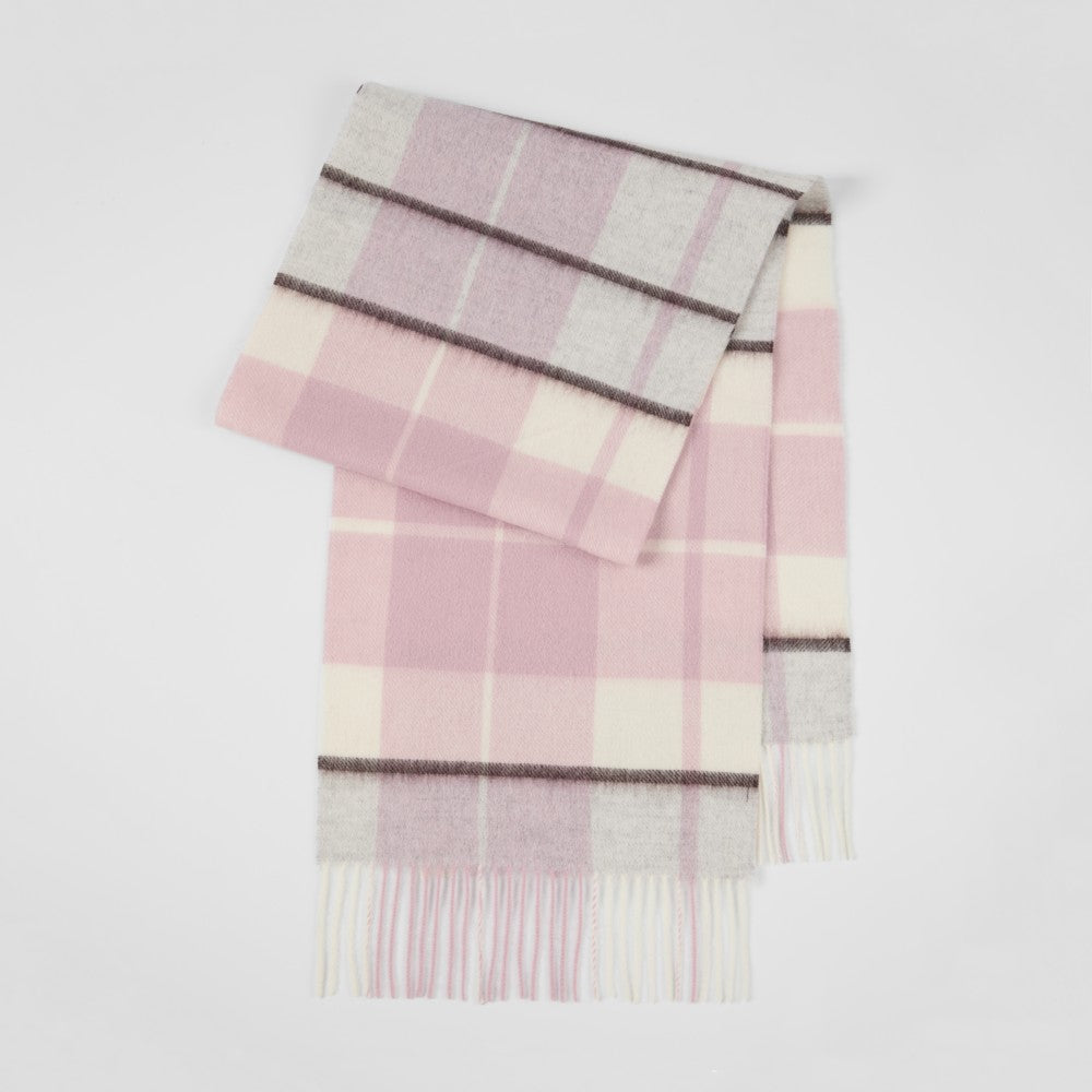 Blank 100% Sheep Wool Plaid Scarf Wholesale