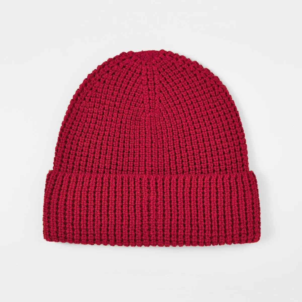 Blank Knit Cuffed Waffle Beanie Wholesale - 1546 Foremost Hat