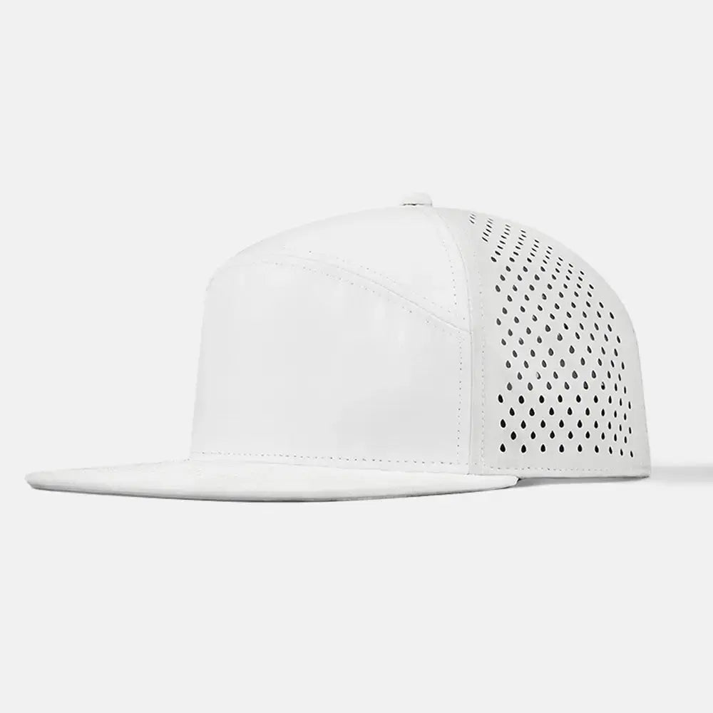 Blank 5 Panel Water Repellent Perforated Snapback Hat - 6023 foremosthat