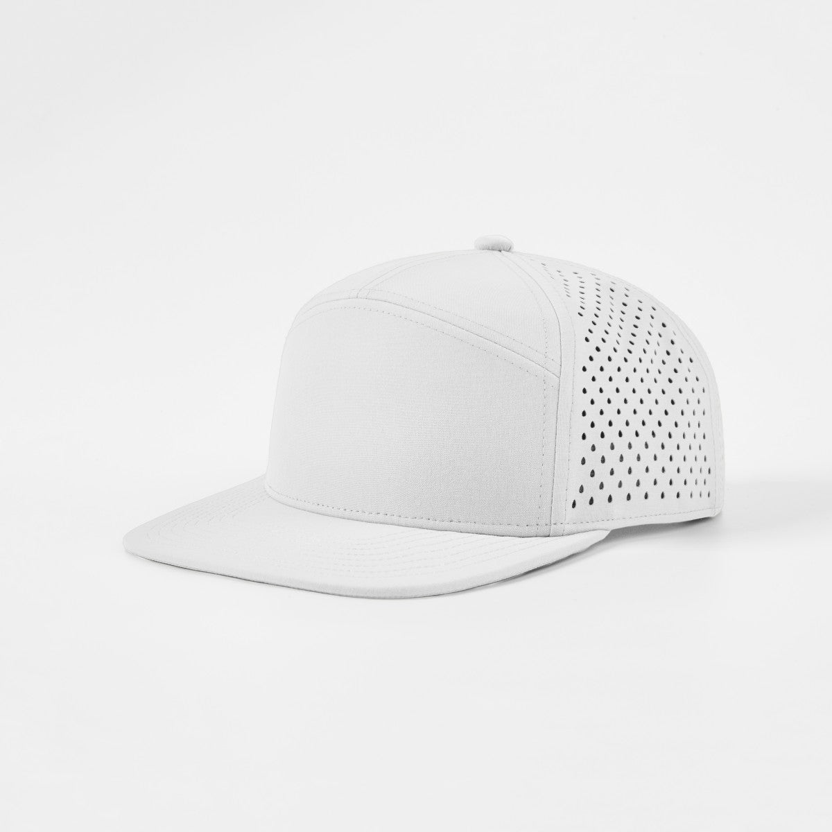 Blank Recycled 7 Panel Perforated Snapback Cap Wholesale - 6472