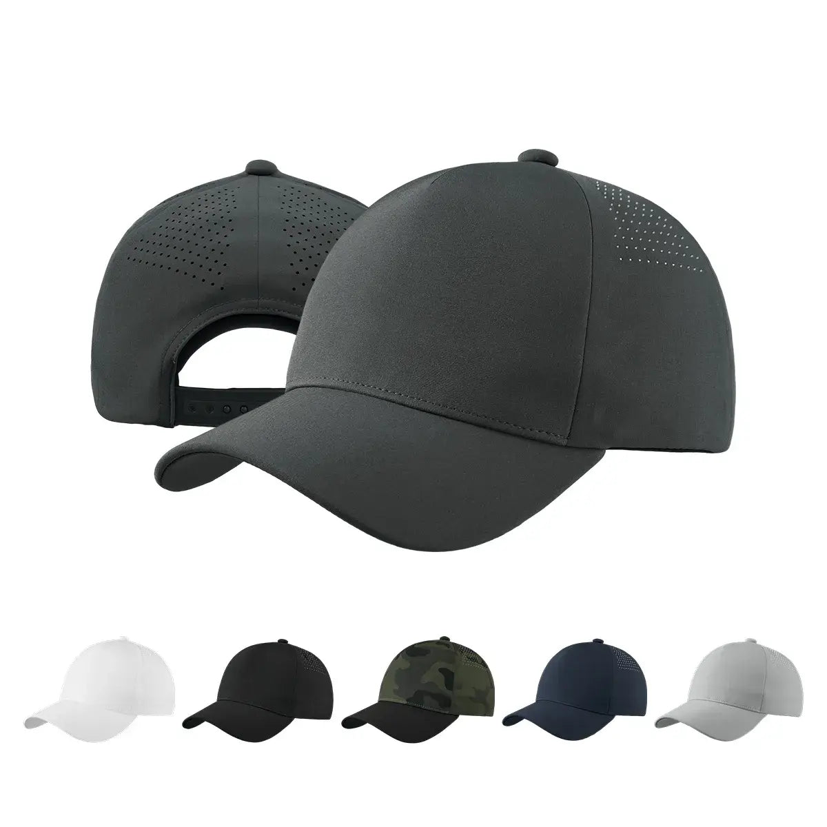 Blank Seamless Perforated Snapback Hats Wholesale - 5312 foremosthat