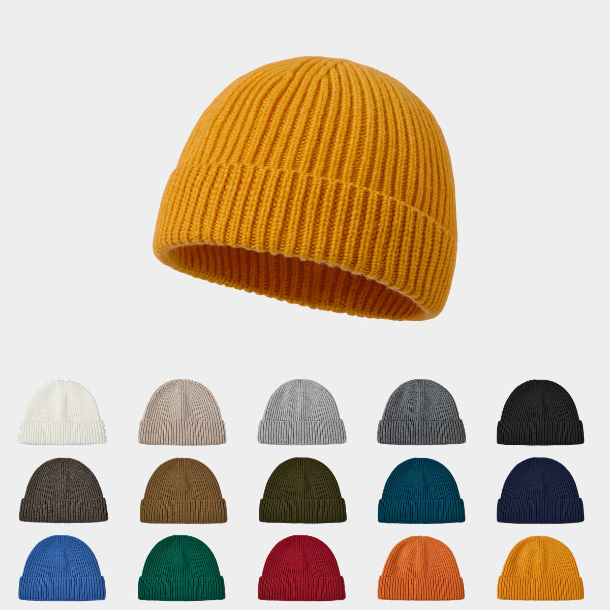 Blank 100% Merino Wool Fisherman Beanie Wholesale - 1281