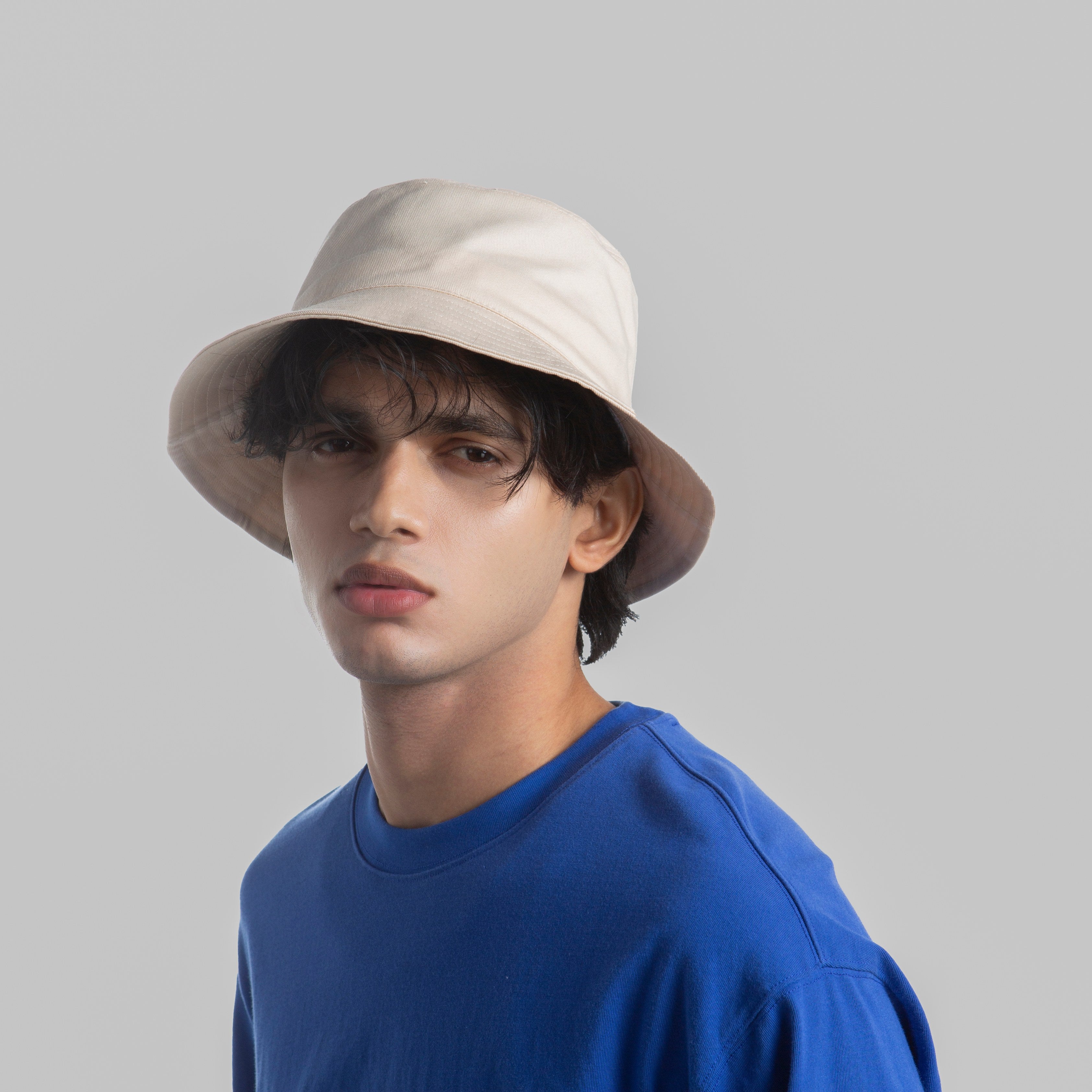 Blank Cotton Wide Brimmed Bucket Hat Wholesale - 114