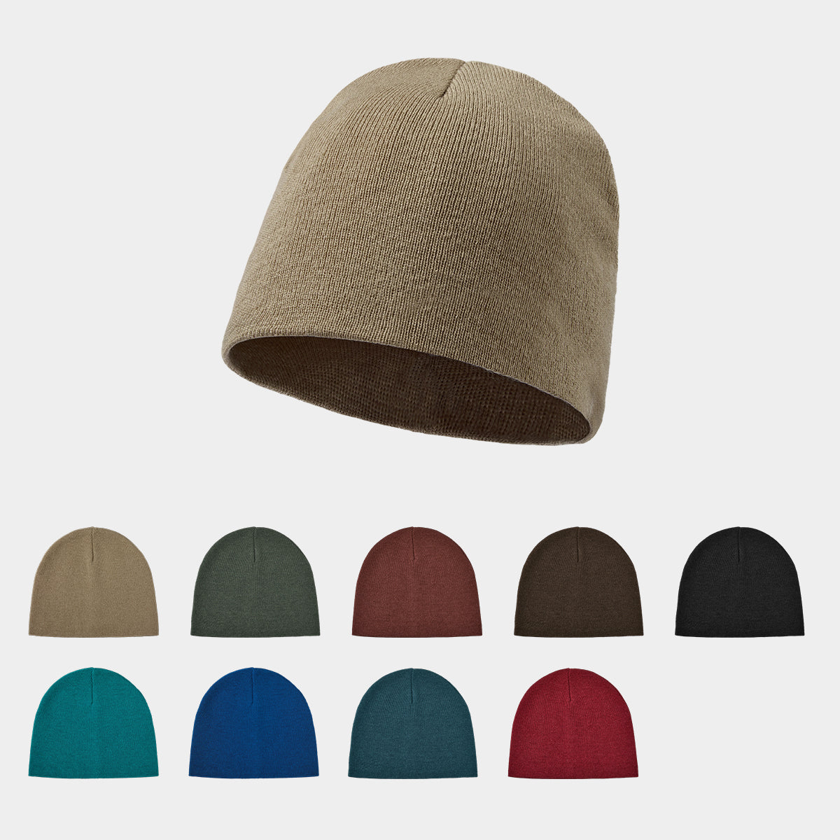 Blank Men Recycled Cuffless Beanie Wholesale - 1177