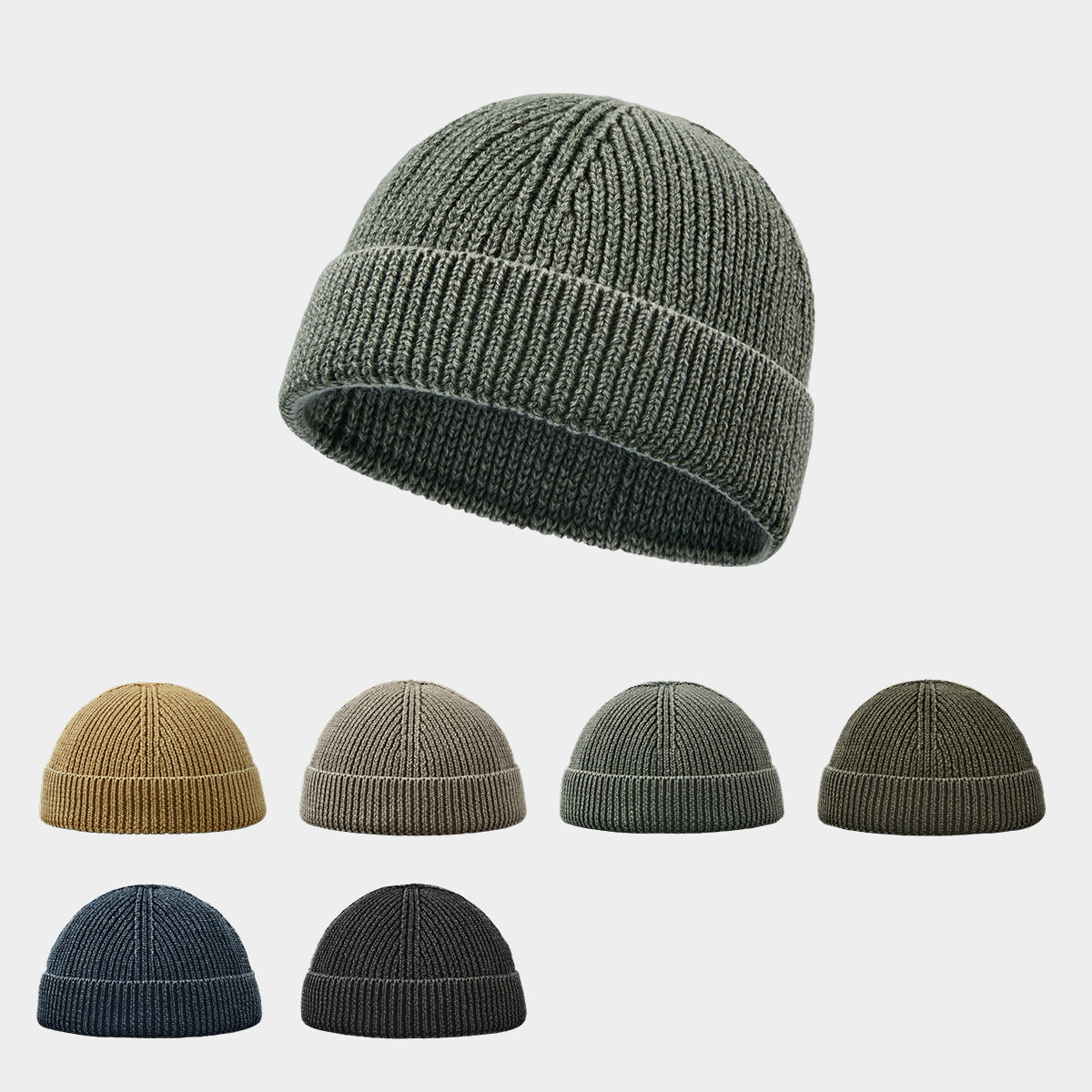 Blank Organic Cotton Short Fisherman Beanie Wholesale - 1359