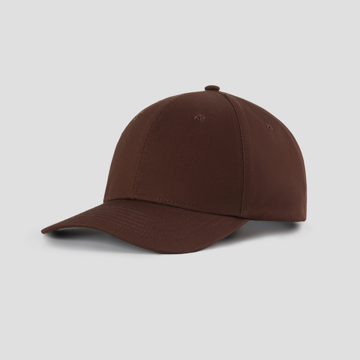 Blank 6 Panel Mid Profile Structured Baseball Cap Wholesale - 6166