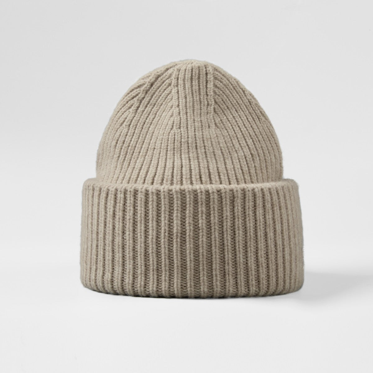 Blank High-Cuffed 100% Merino Wool Beanie Wholesale - 1338