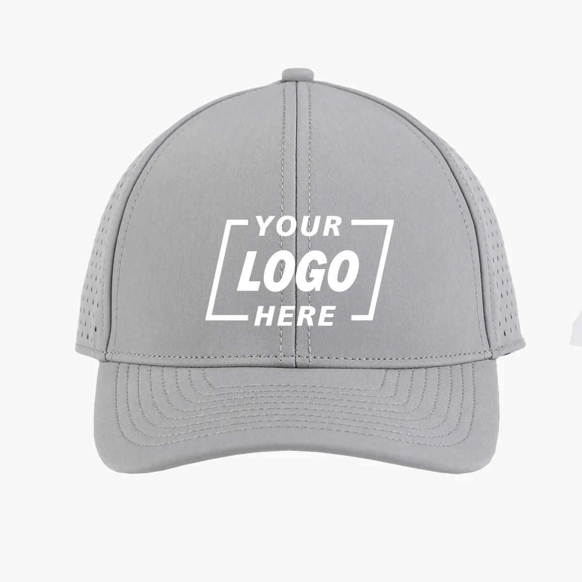 Blank 6 Panel Water Repellent Perforated Snapback Hats Wholesale - 6266