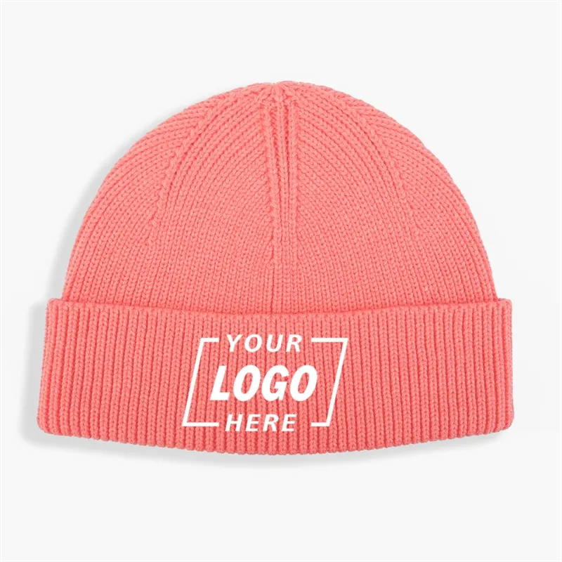 Blank Antibacterial Ribbed Knit Beanie Hat Wholesale - 1835