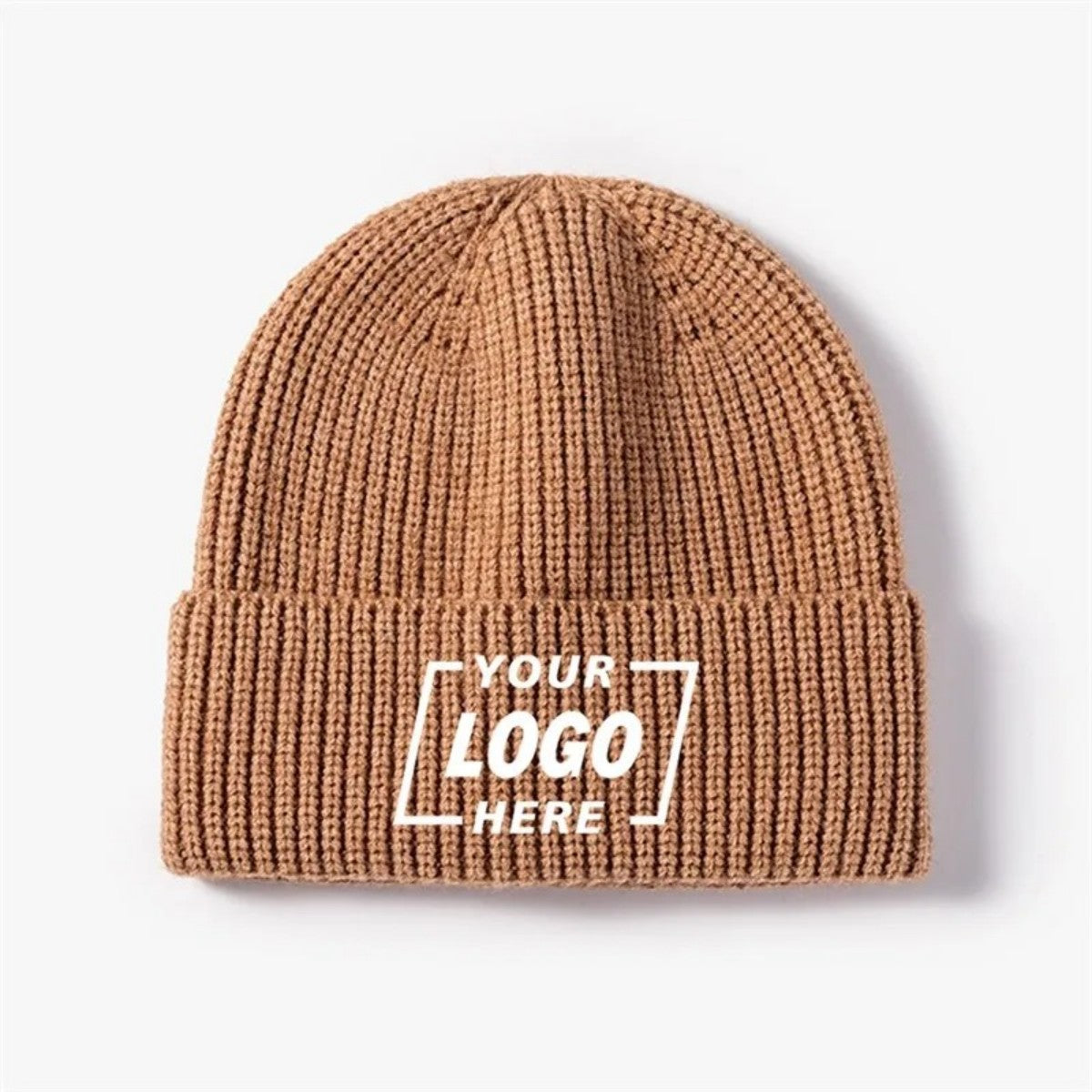 Blank Classic Ribbed Knit Beanie Wholesale - 218