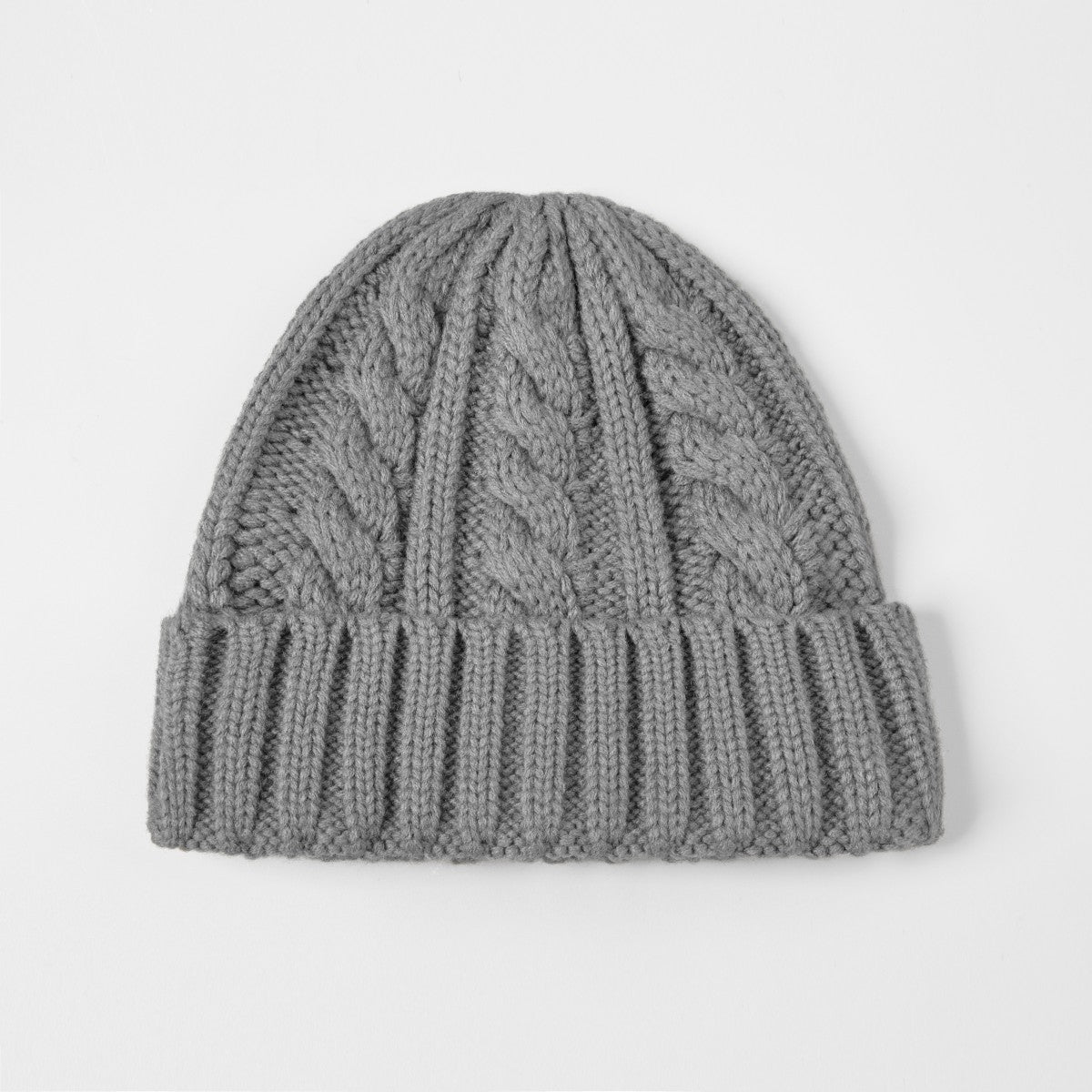 Blank Australian Wool Cable Knit Beanie Wholesale - 1340