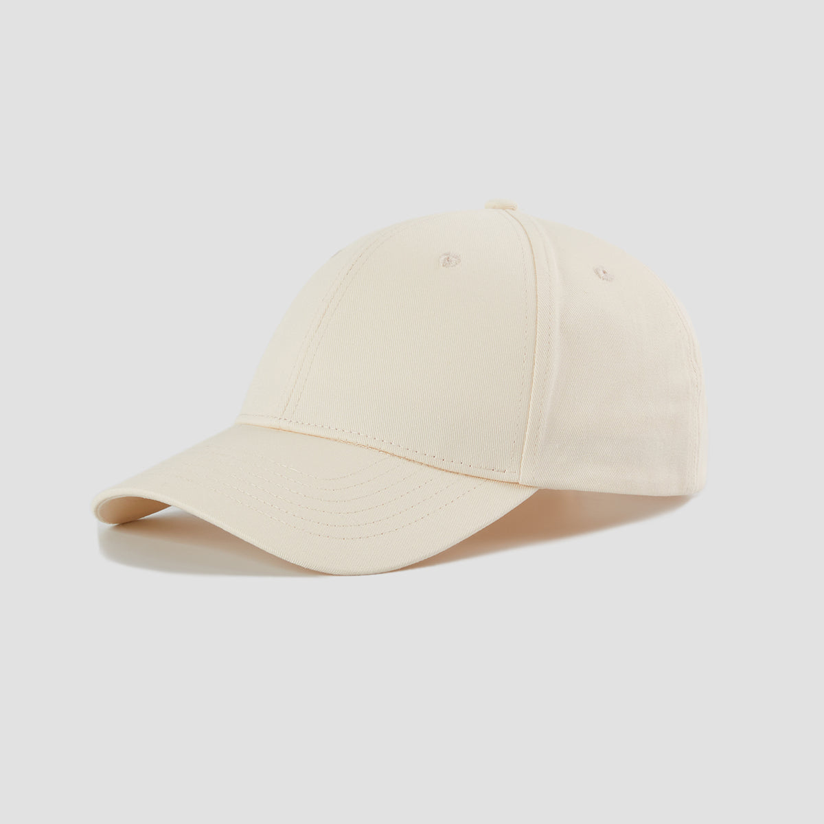 Blank 6 Panel Mid Profile Structured Baseball Cap Wholesale - 6166