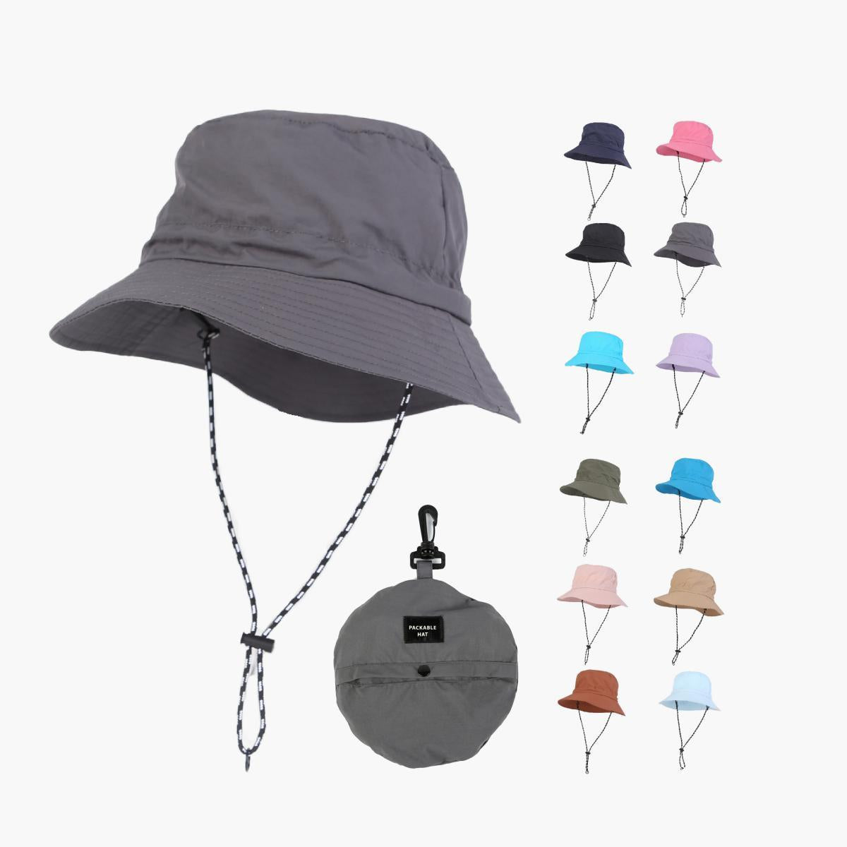 Blank Packable Water Repellent Bucket Hat Wholesale - 128