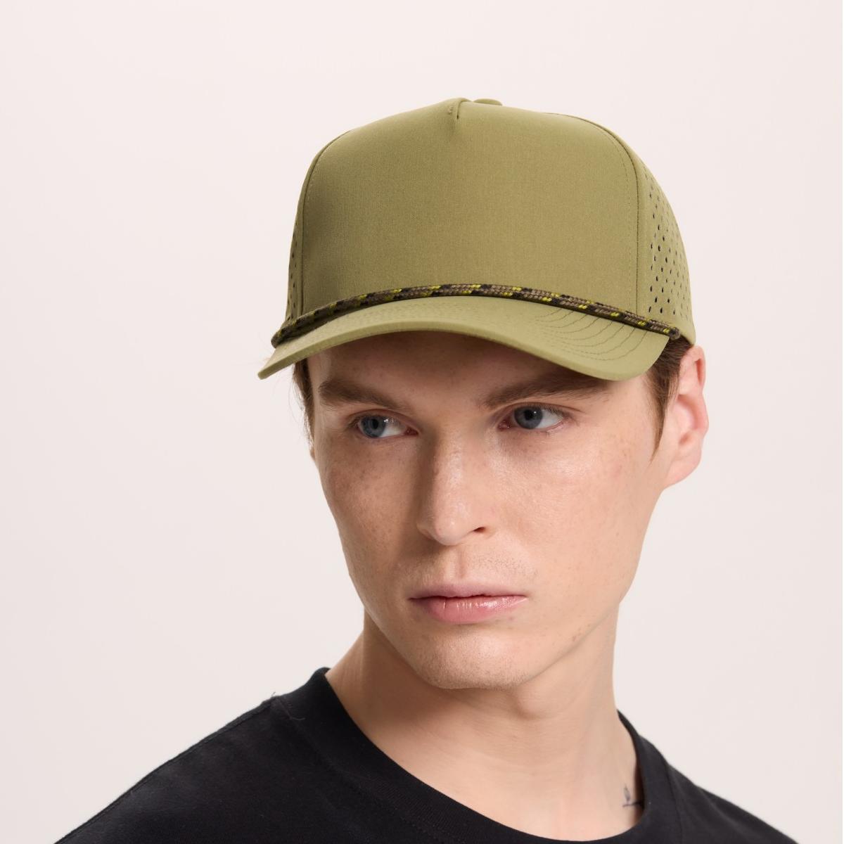 Blank Recycled Water Repellent Snapback Golf Rope Hat Wholesale - 6526P