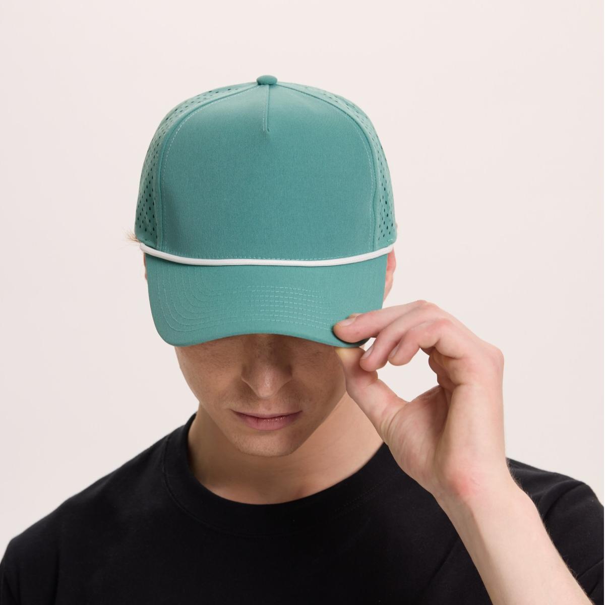 Blank Recycled Water Repellent Snapback Golf Rope Hat Wholesale - 6526P