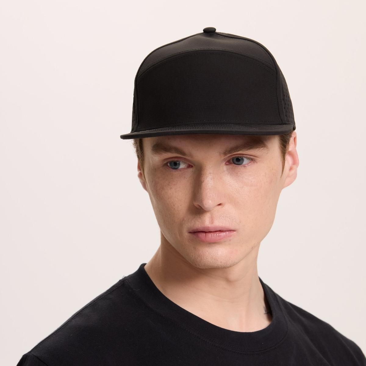 Blank 6 Panel Water Repellent Perforated Snapback Hat Wholesale - 6023