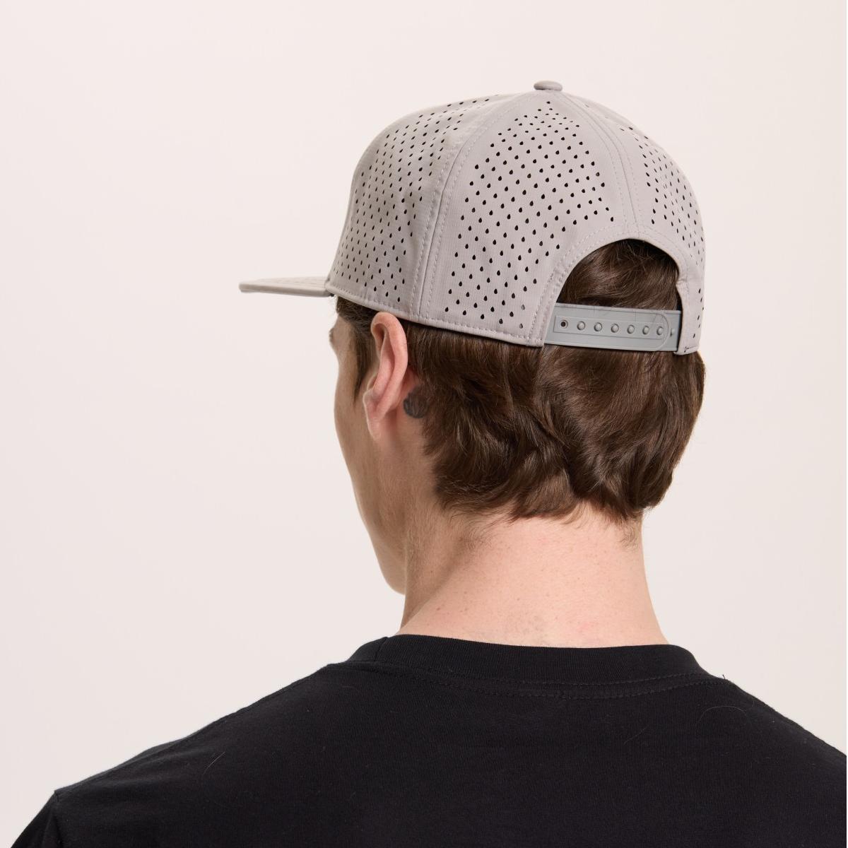Blank 6 Panel Water Repellent Perforated Snapback Hat Wholesale - 6023