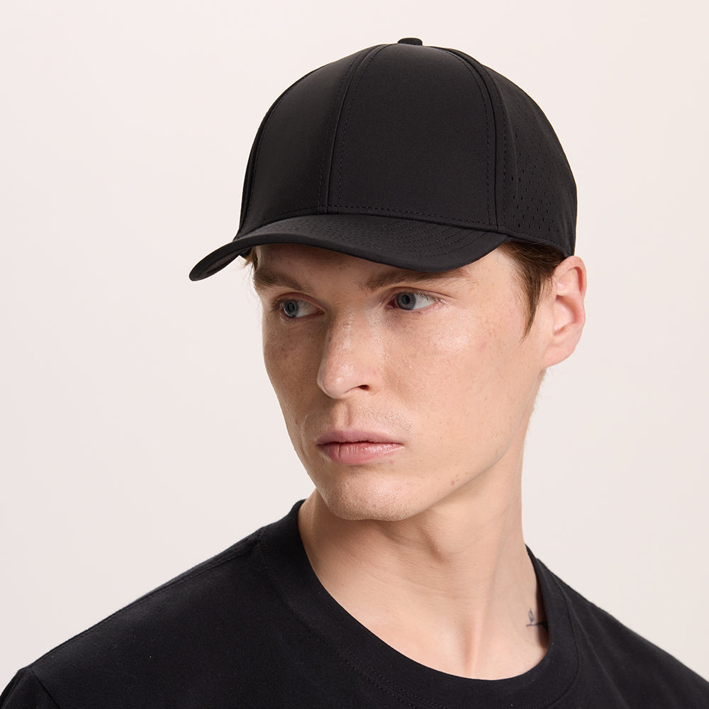 Blank 6 Panel Water Repellent Perforated Snapback Hats - 6266   foremosthat