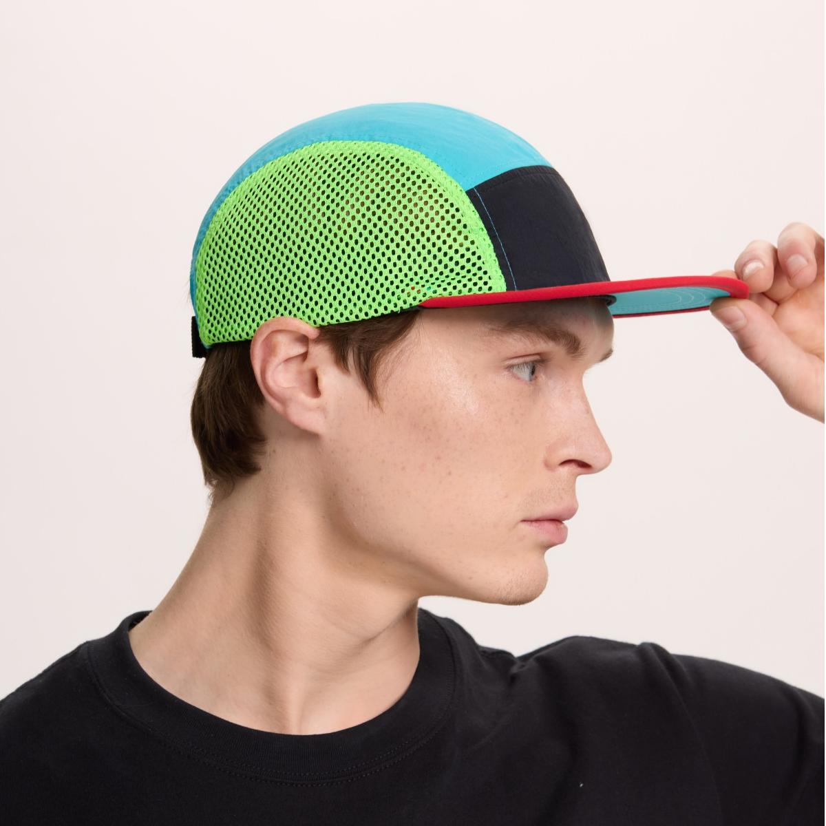 Blank 5 Panel Water Repellent Mesh Camper Hat Wholesale - 5209