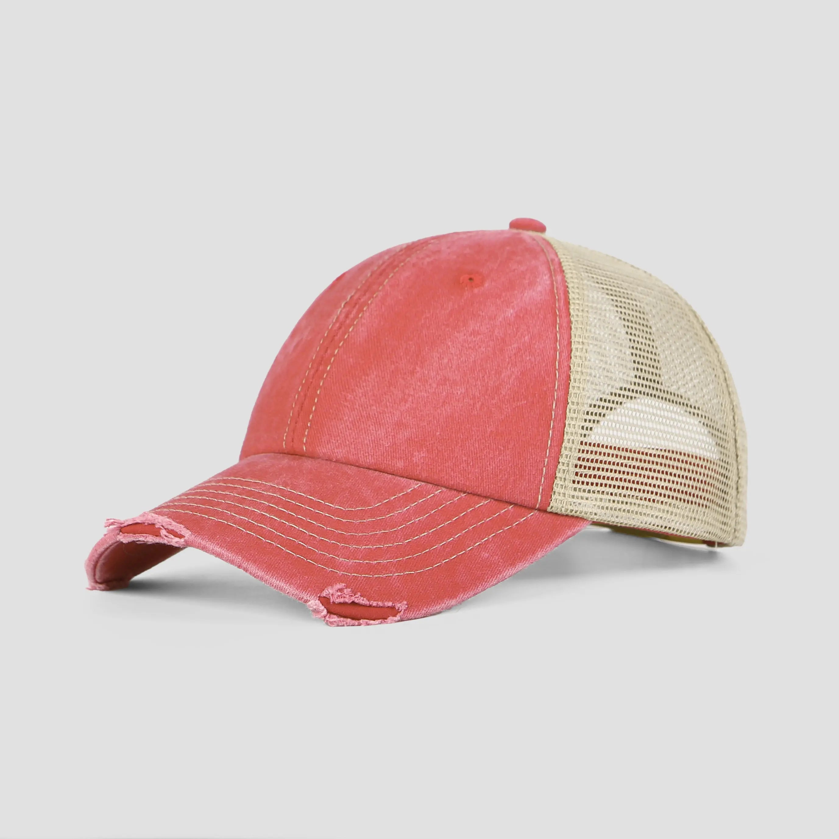 Blank Cotton Sand Vintage Trucker Hats Wholesale - 6532 Foremost Hat