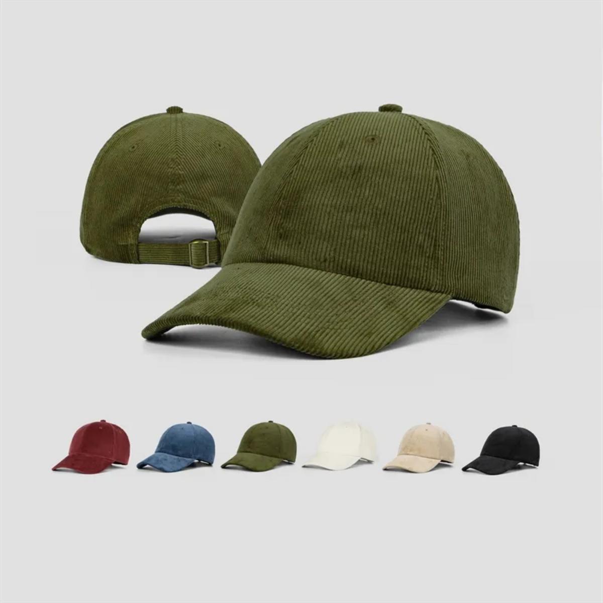 Blank Vintage 6 Panel Corduroy Dad Hat Wholesale - 6505