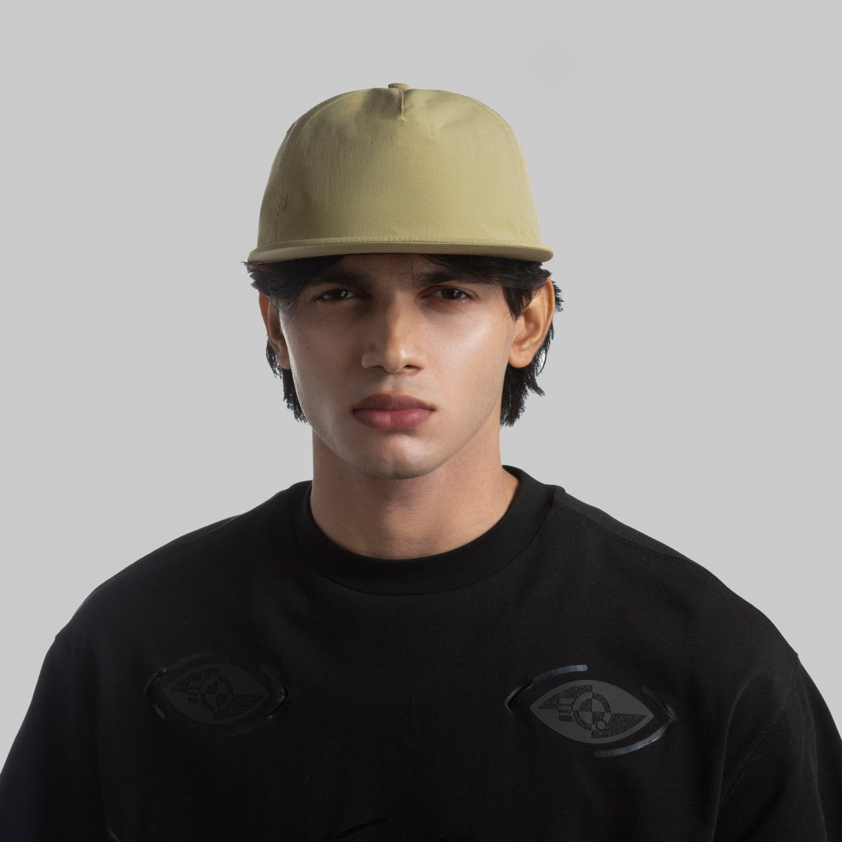 Blank 5 Panel Unstructured Nylon Snapback Hat Wholesale - 6712