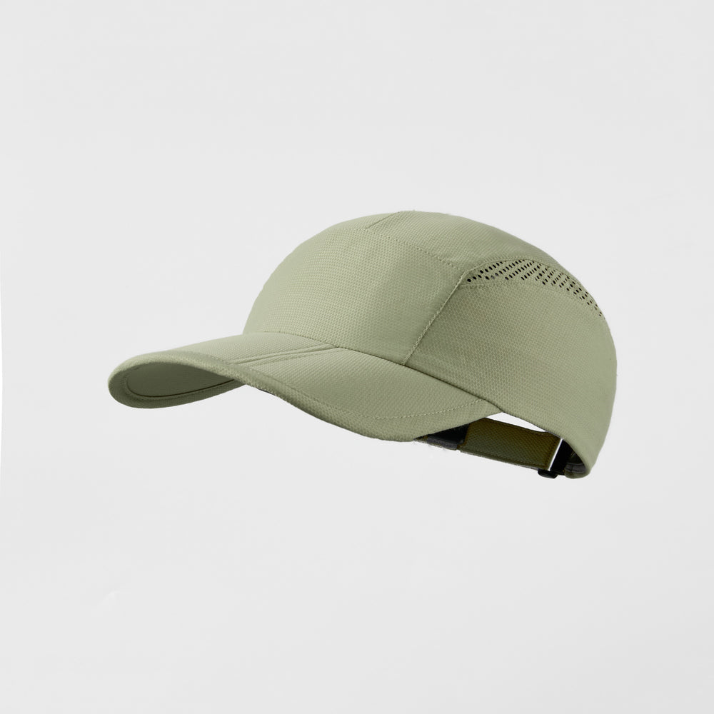 Blank Foldable Quick Dry Light Weight Running Cap - 5067  Khaki foremosthat
