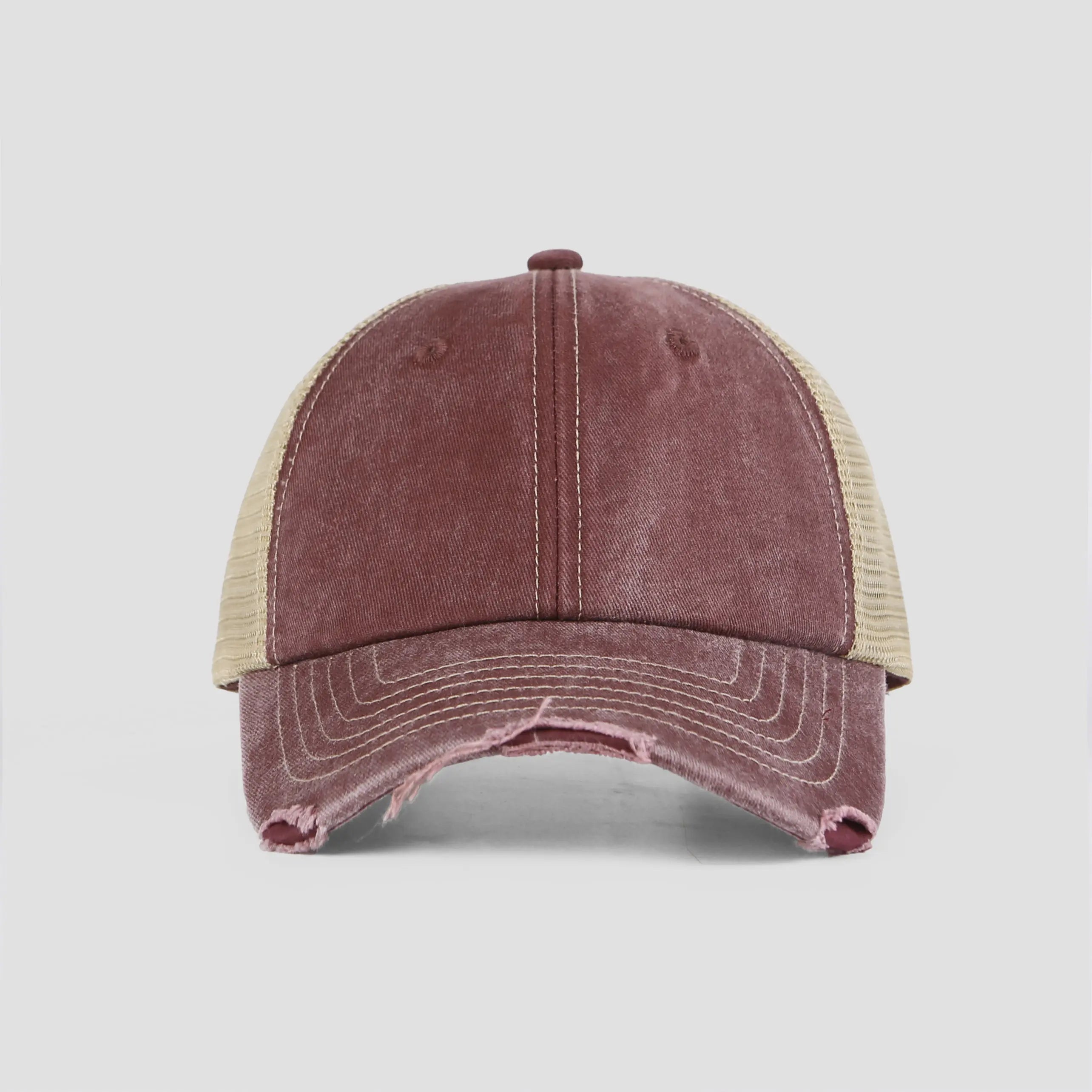 Blank Cotton Sand Vintage Trucker Hats Wholesale - 6532 Foremost Hat