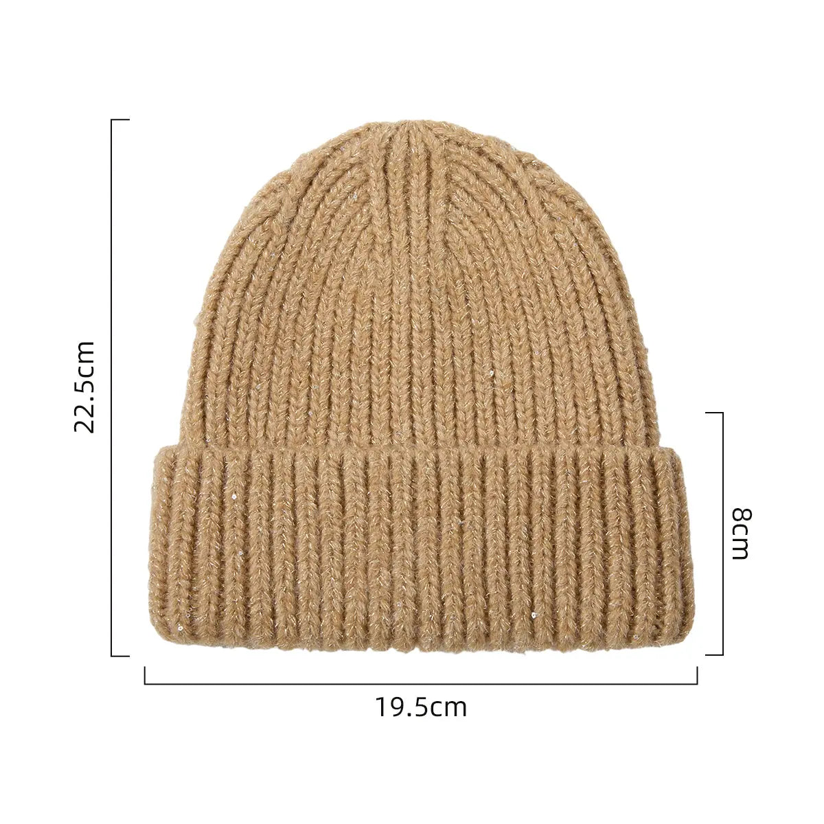 Blank Cuffed Sparkle Blend Beanie Wholesale - 1285 Foremost Hat