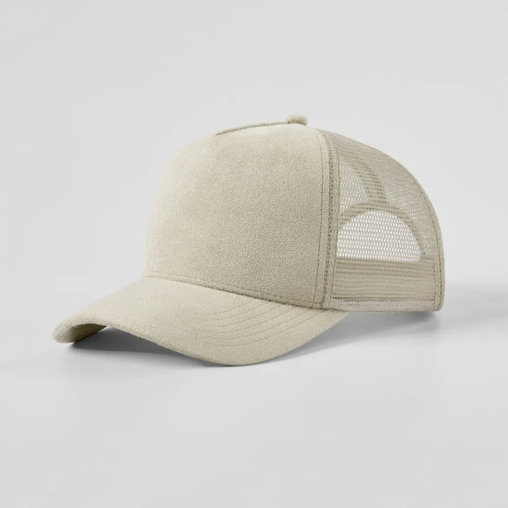 Blank 5 Panel Suede Trucker Hats Wholesale - 6710 Foremost Hat