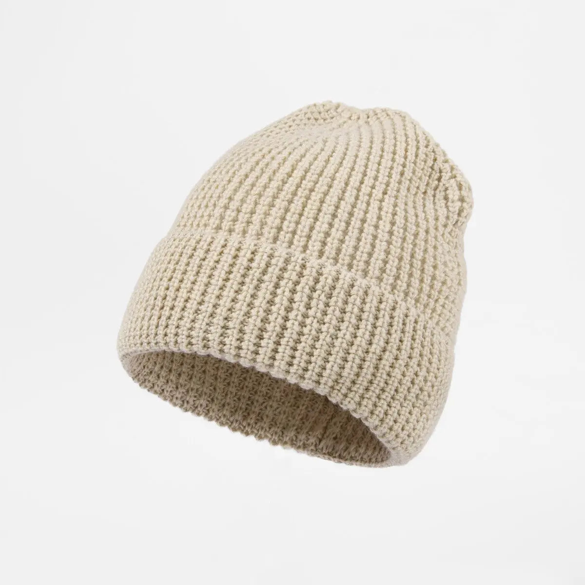 Blank Knit Cuffed Waffle Beanie Wholesale - 1546 Foremost Hat