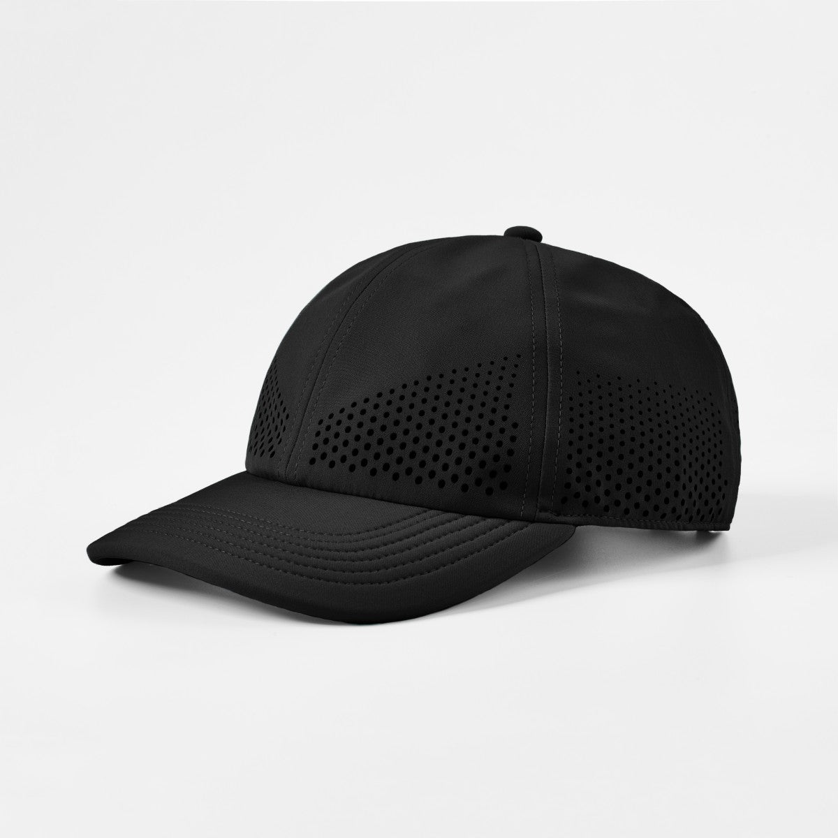 Blank Recycled 6 Panel Performance Perforated Dad Hat Wholesale - 6445