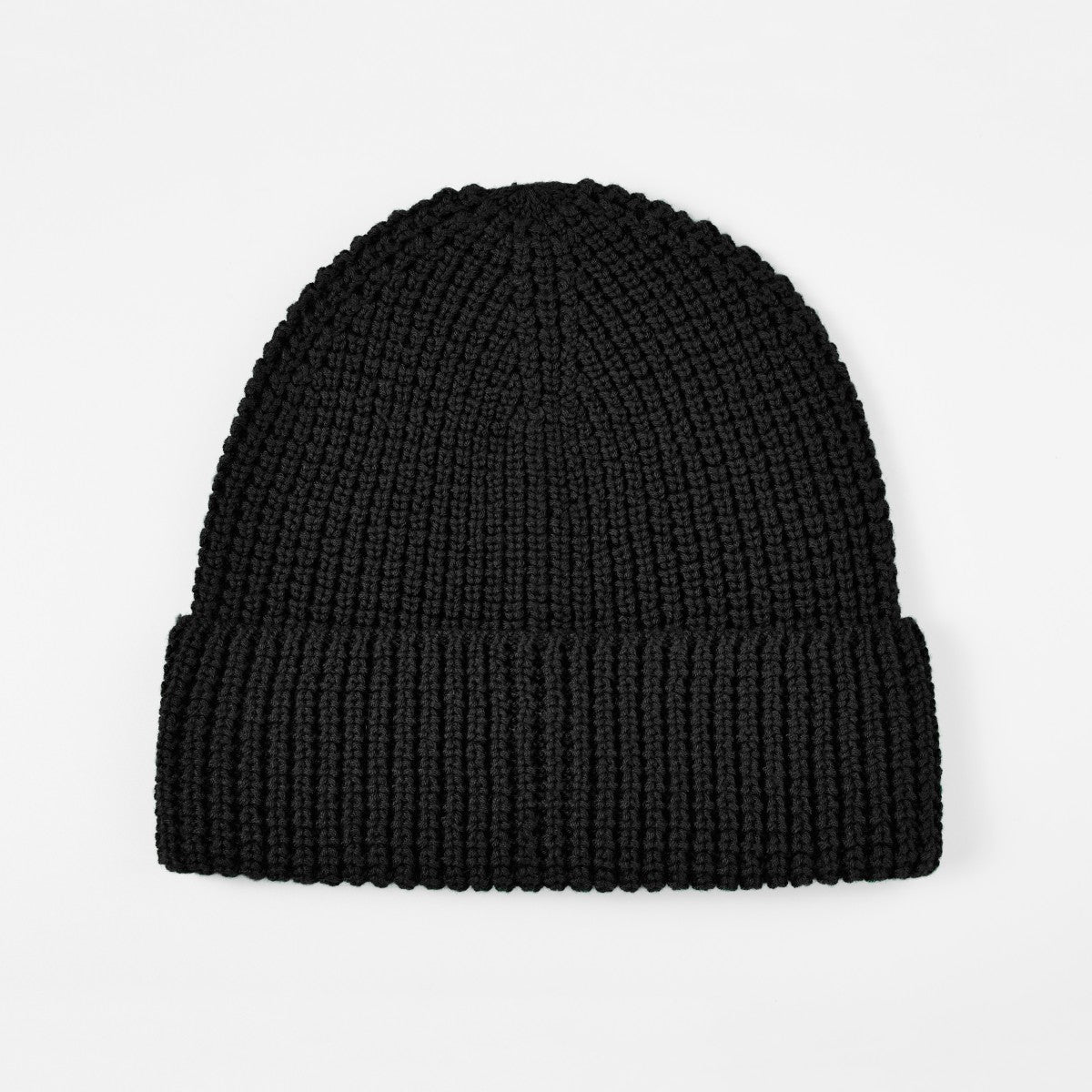 Blank Knit Cuffed Waffle Beanie Wholesale - 1546