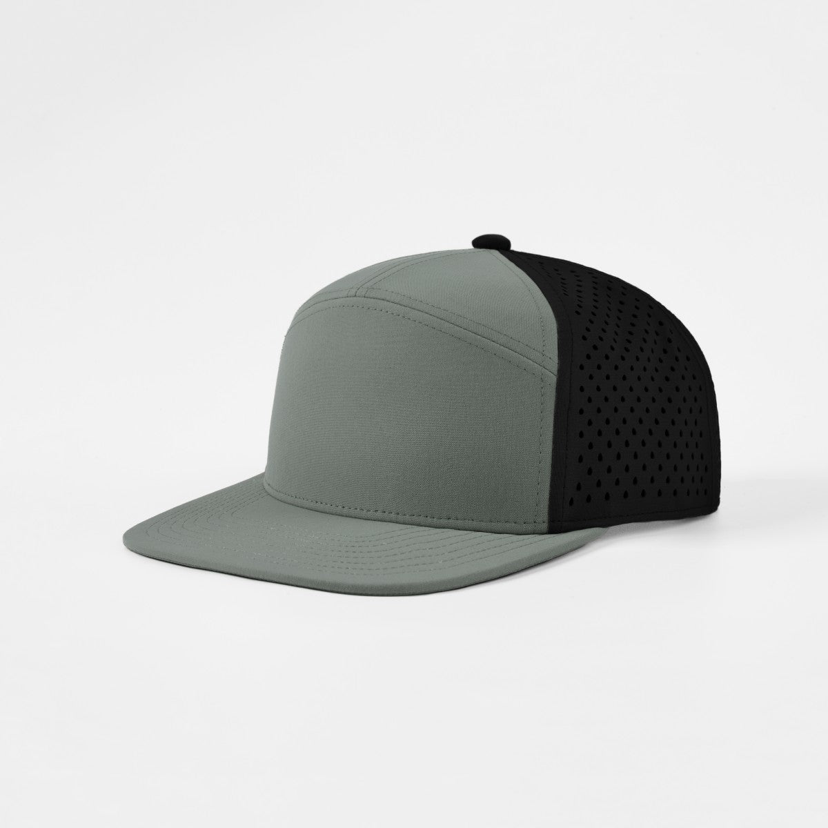 Blank Recycled 7 Panel Perforated Snapback Cap Wholesale - 6472