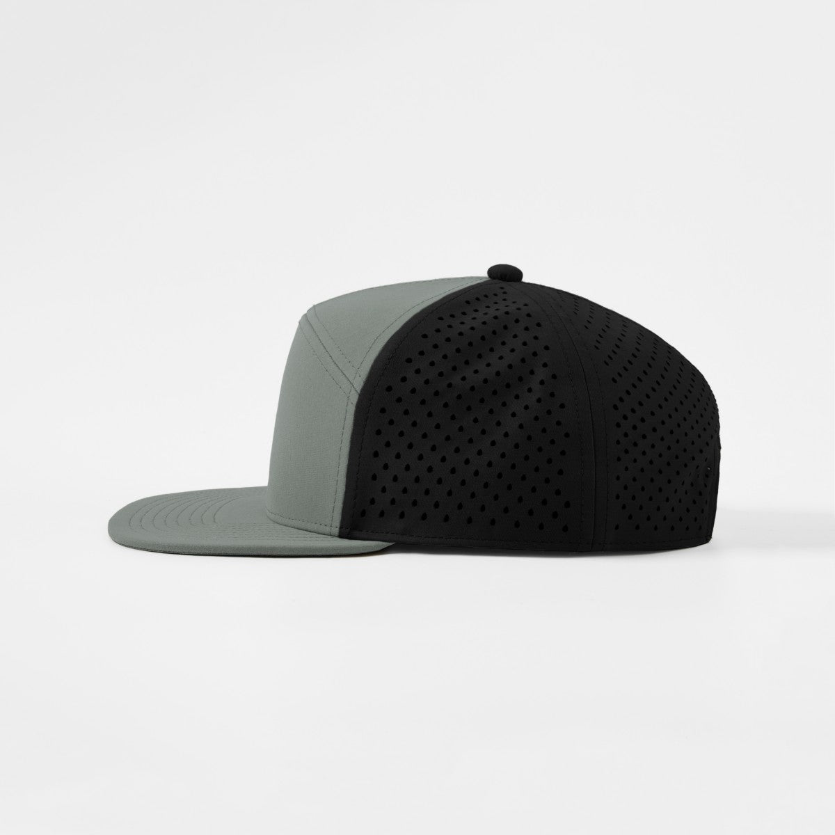 Blank Recycled 7 Panel Perforated Snapback Cap Wholesale - 6472