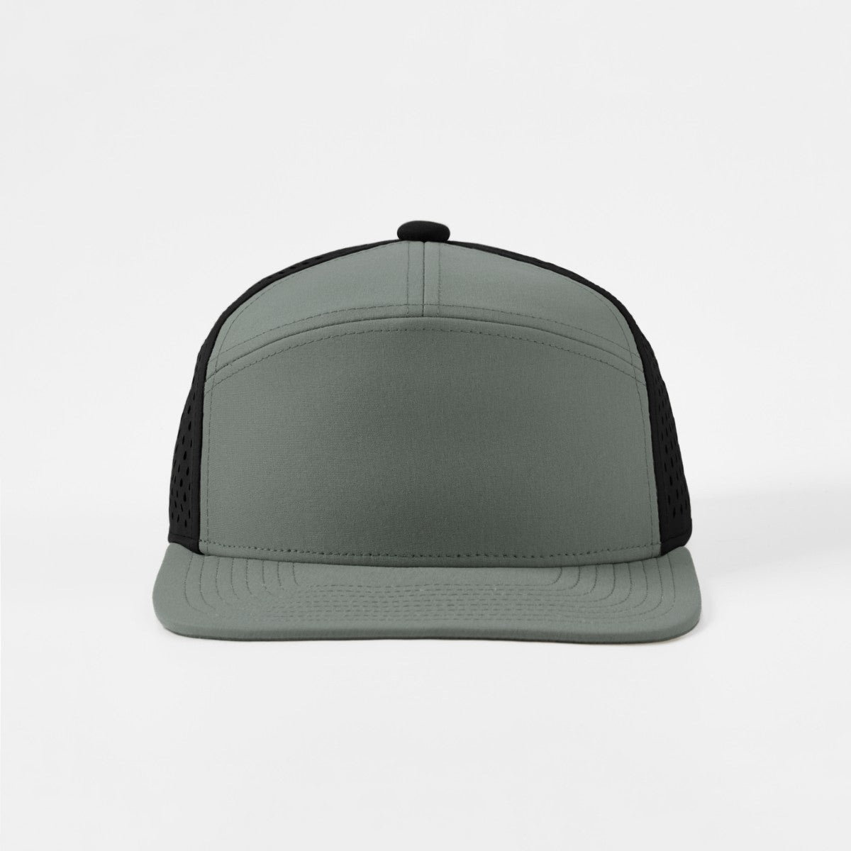 Blank Recycled 7 Panel Perforated Snapback Cap Wholesale - 6472