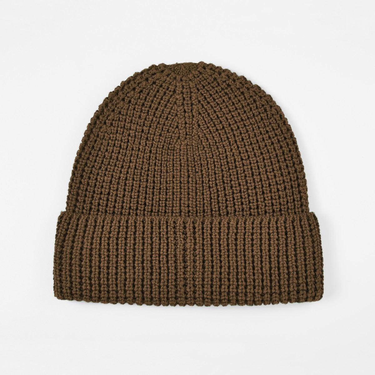Blank Knit Cuffed Waffle Beanie Wholesale - 1546