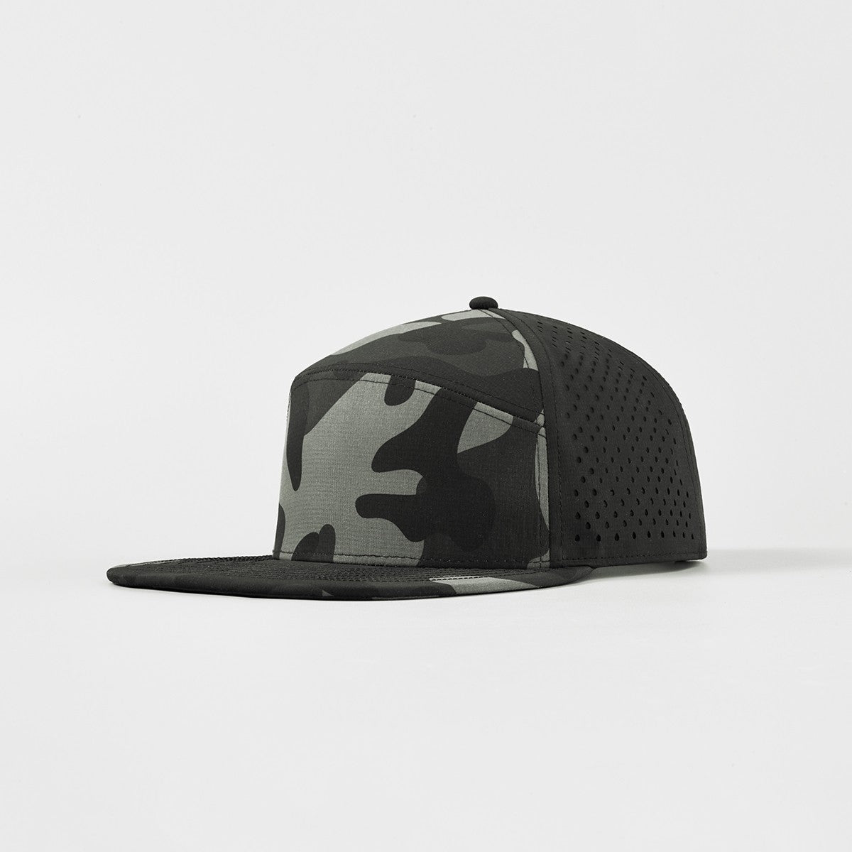 Blank 6 Panel Water Repellent Perforated Snapback Hat Wholesale - 6023