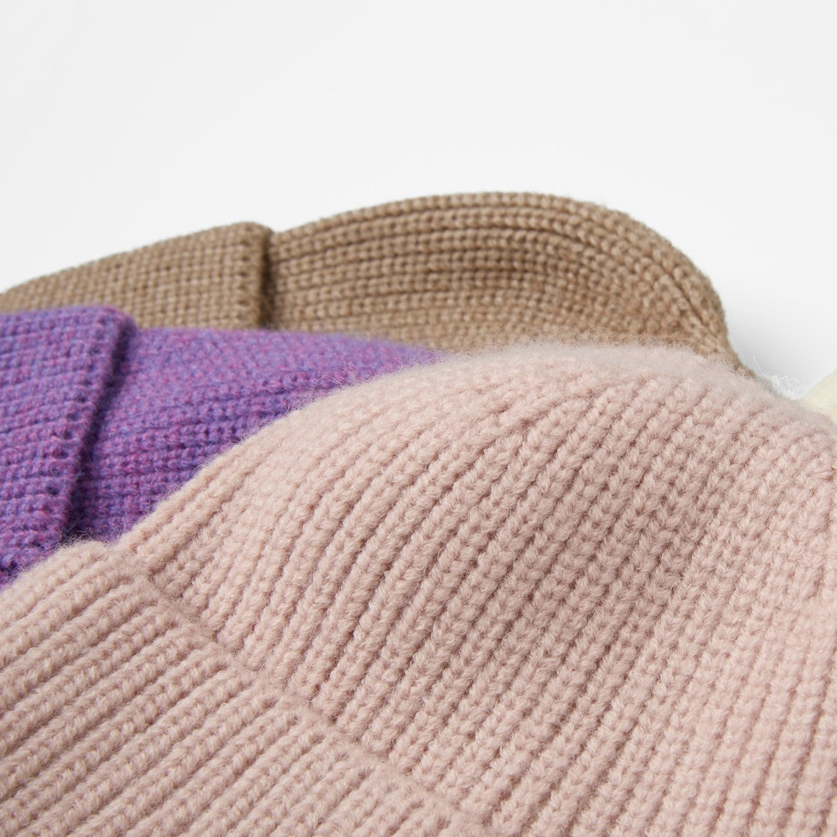 Blank Classic Ribbed Knit Beanie Wholesale - 218