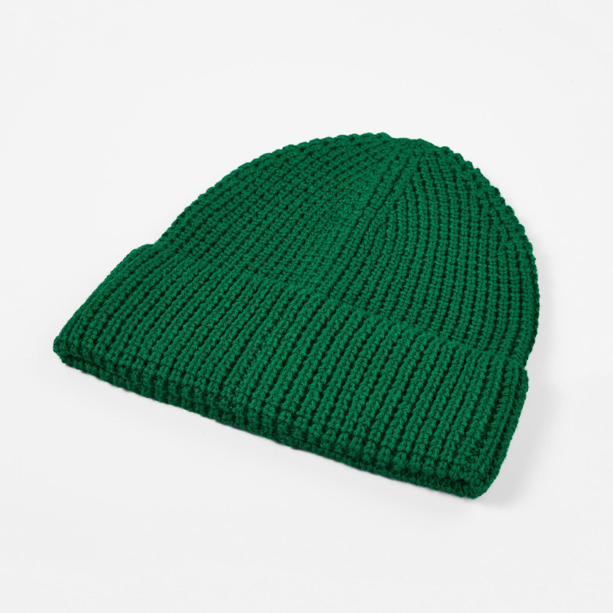 Blank Knit Cuffed Waffle Beanie Wholesale - 1546