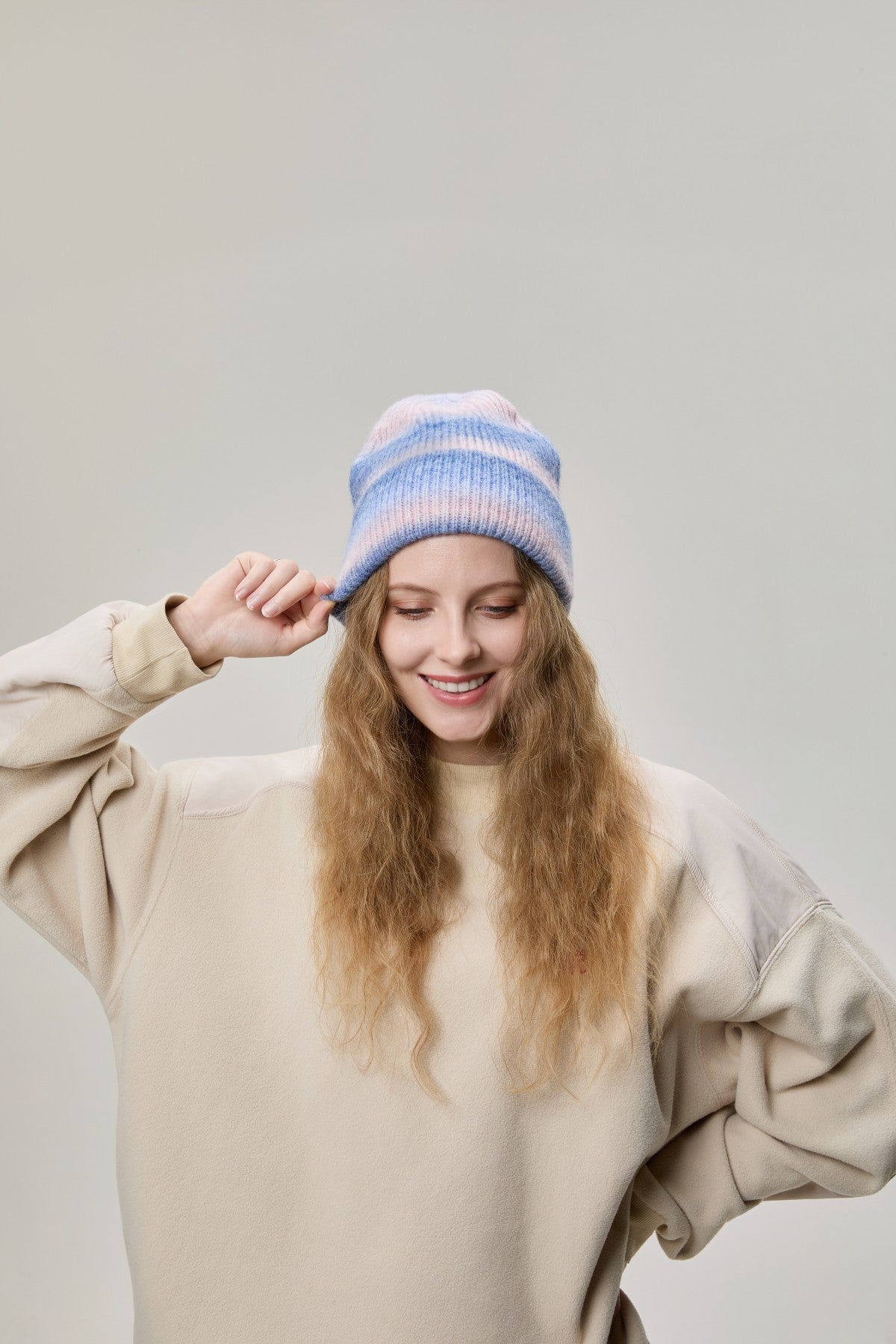 Blank Wool Tie Dye Beanie Wholesale - 1320