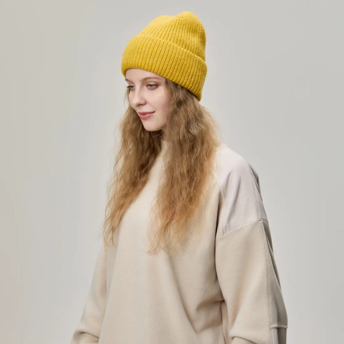 Blank Classic Ribbed Knit Beanie Wholesale - 218