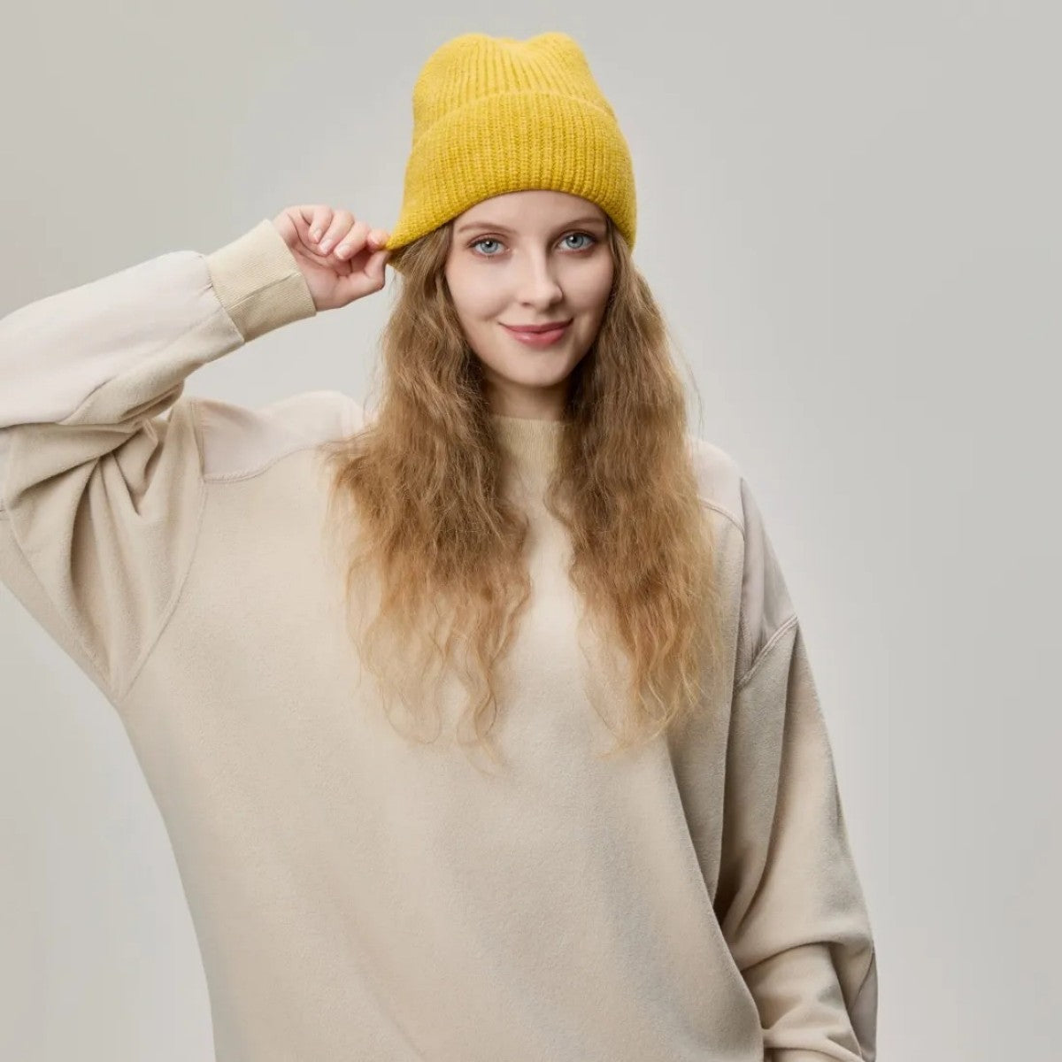 Blank Classic Ribbed Knit Beanie Wholesale - 218