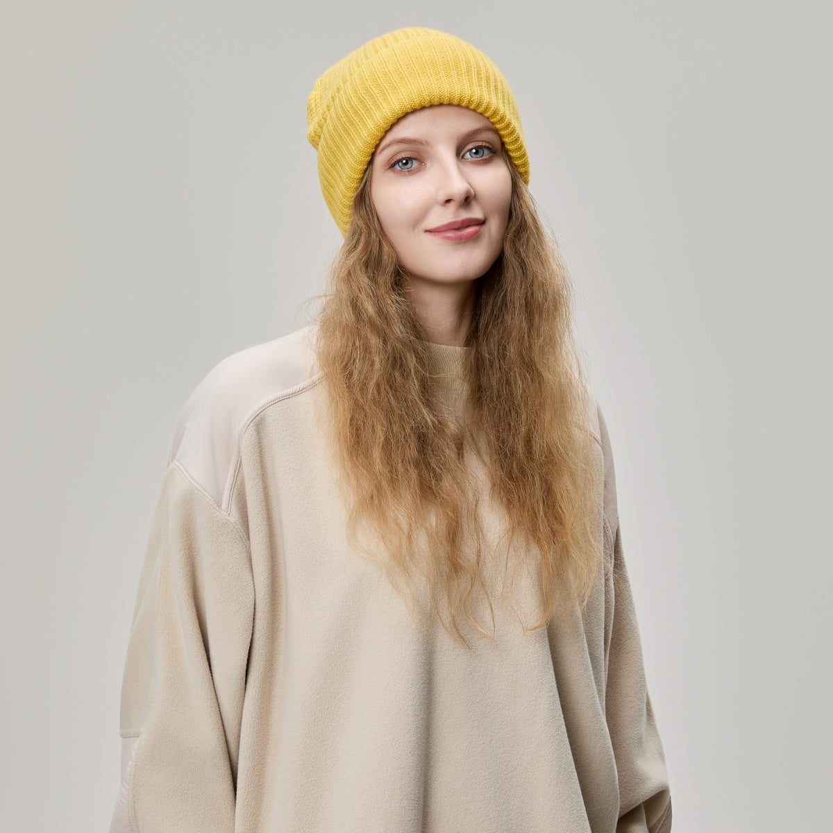 Blank Wool Waffle Knit Beanie Wholesale - 1263