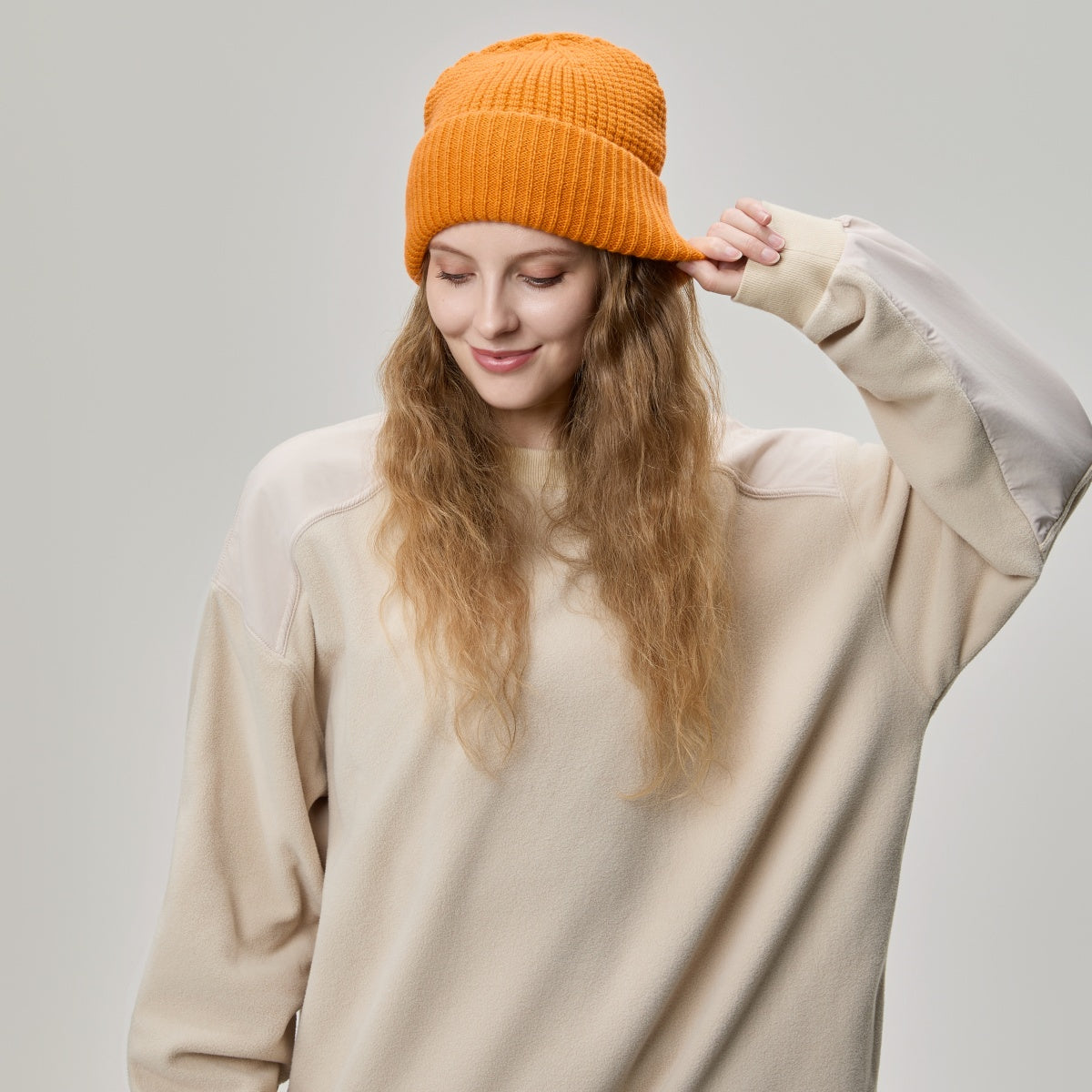 Blank Wool Waffle Knit Beanie Wholesale - 1263
