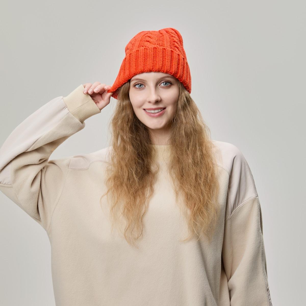 Blank Australian Wool Cable Knit Beanie Wholesale - 1340
