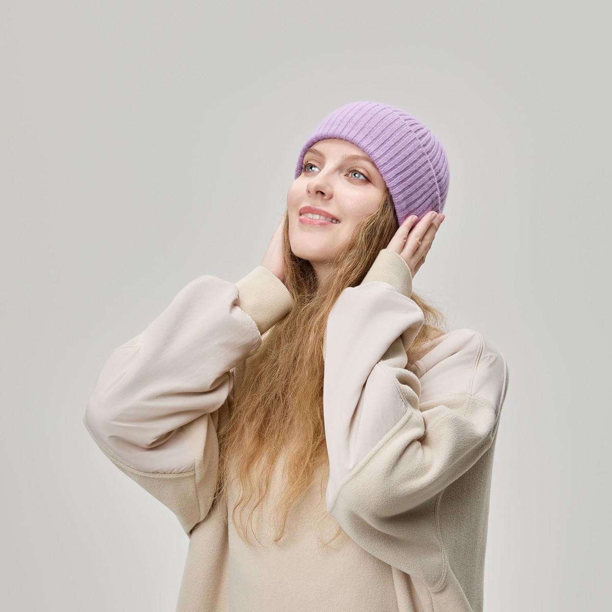 Blank 100% Merino Wool Seamless Beanie Wholesale - 1224