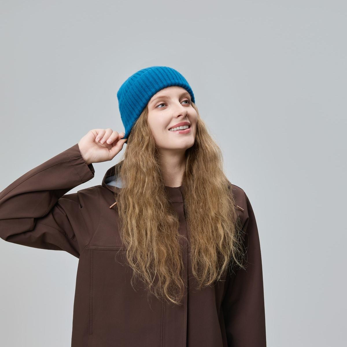 Blank 100% Merino Wool Seamless Beanie Wholesale - 1224